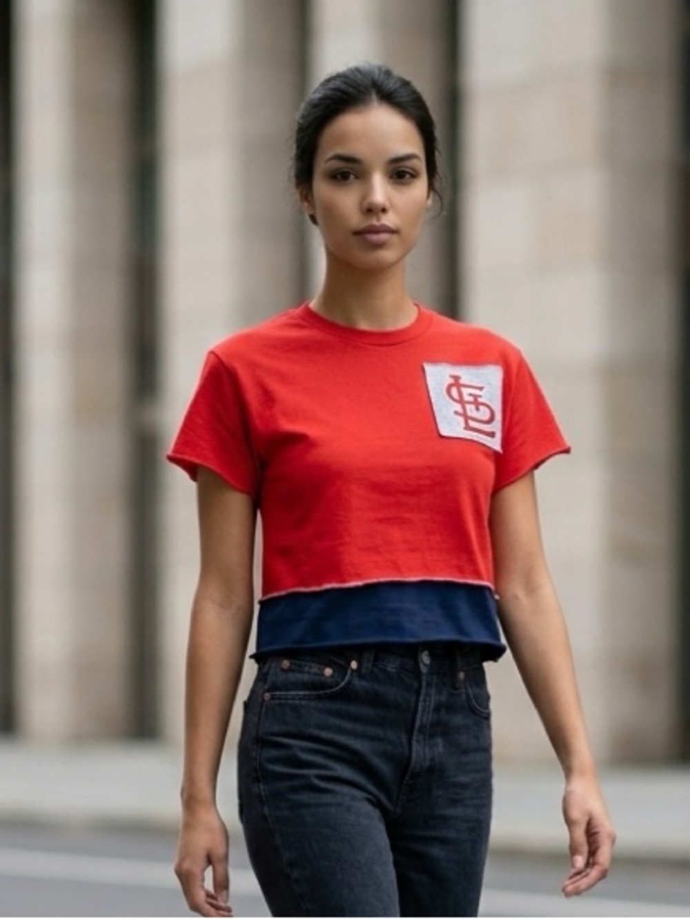 NWT Refried Apparel Women’s MLB Red St Louis Cardinals Crop Top - Size Medium